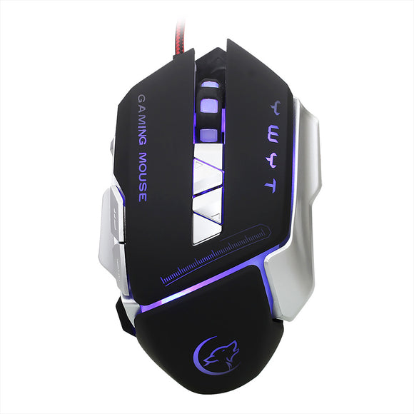 YWYT Wired Gaming Mouse Professional Macro Definition Mouse with Adjustable 4800DPI Gaming Mice with Programmable Buttons